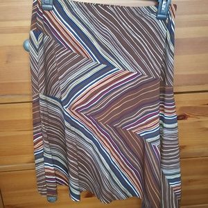 BCGB MaxAzaria asymmetrical line knee length skirt